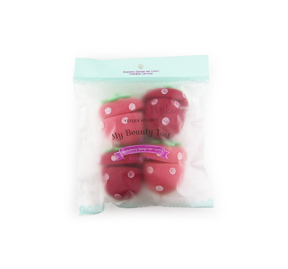 Etude House My Beauty Tool Strawberry Sponge Hair Curlers Canada Mikaela Beauty